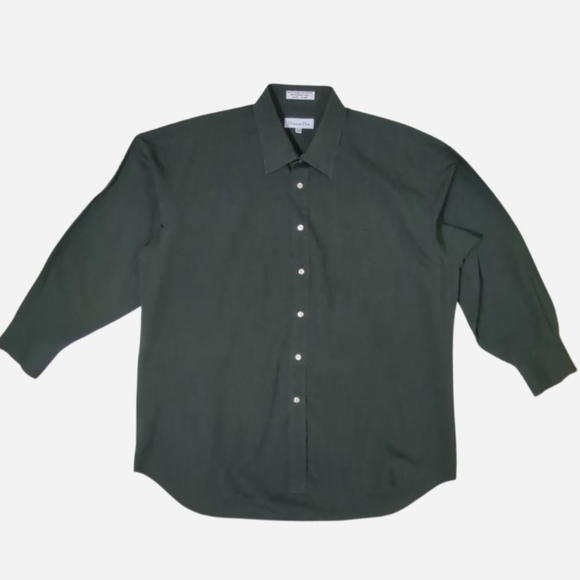 Dior Other - Vintage 90’s Christian Dior button down shirt in dark green‎